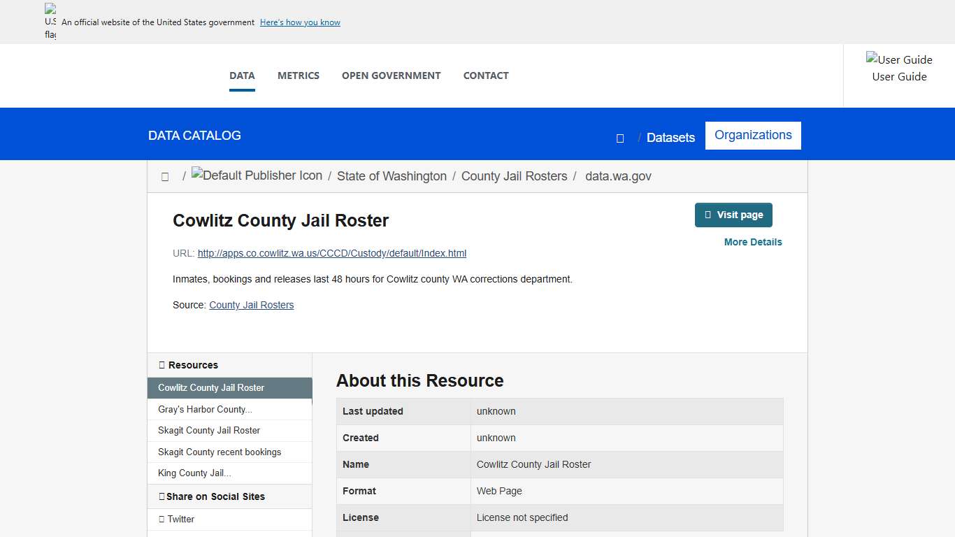 County Jail Rosters - Cowlitz County Jail Roster - Catalog